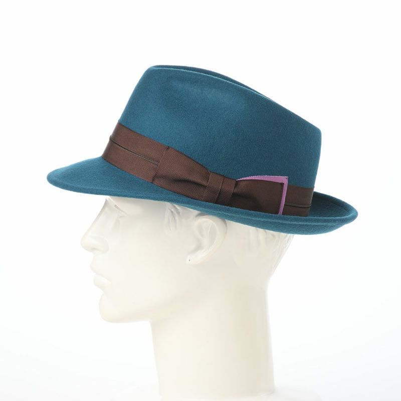 レッターのフェルトハット Wool Tumami（ウール ツマミ） ブルー