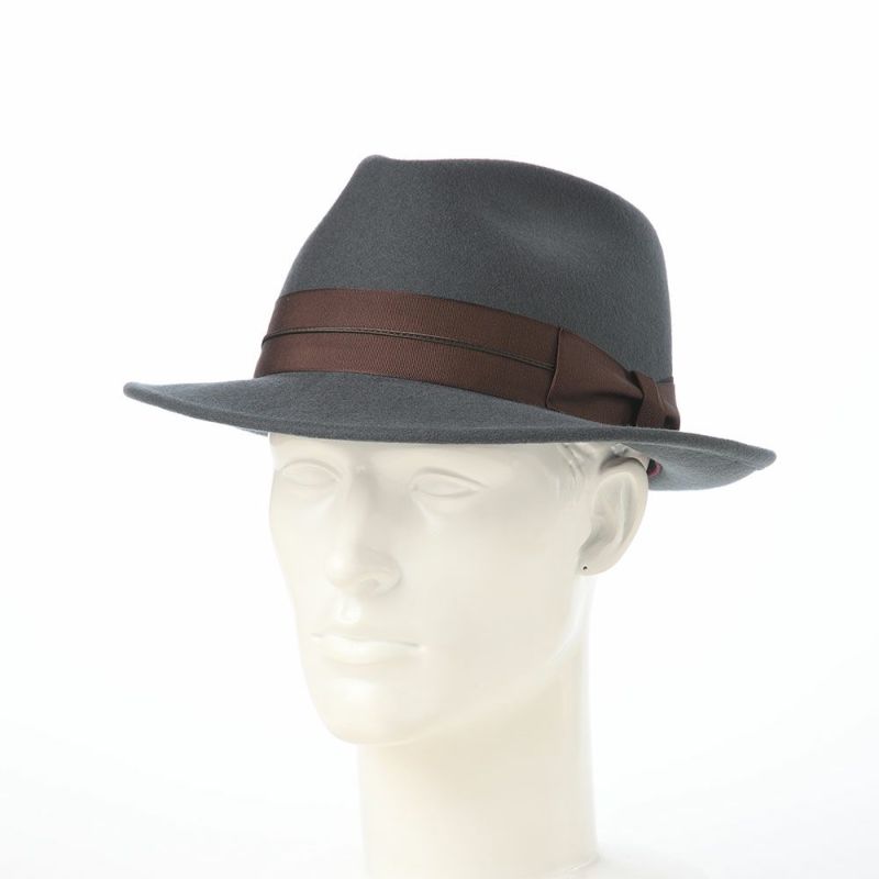 レッターのフェルトハット Wool Tumami（ウール ツマミ） チャコール