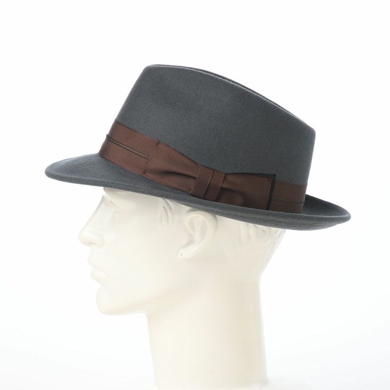 レッターのフェルトハット Wool Tumami（ウール ツマミ） チャコール