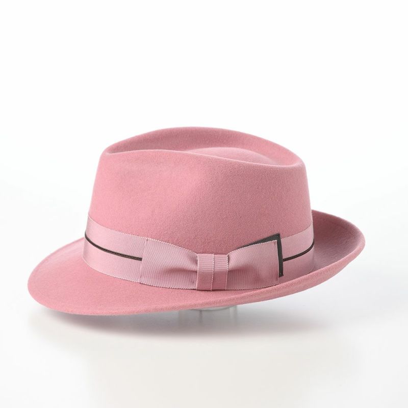 レッターのフェルトハット Wool Tumami（ウール ツマミ） ピンク
