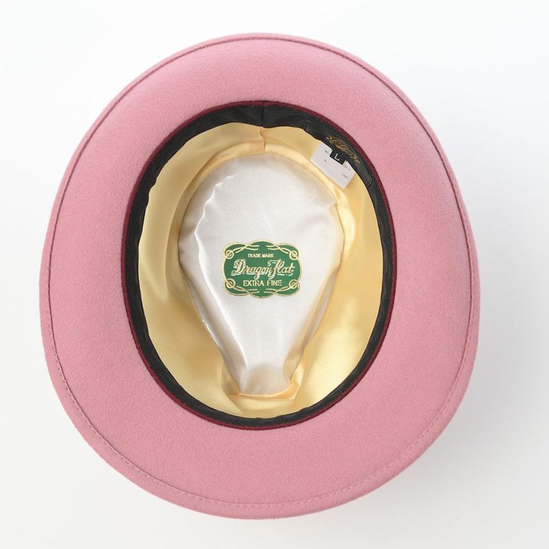 レッターのフェルトハット Wool Tumami（ウール ツマミ） ピンク