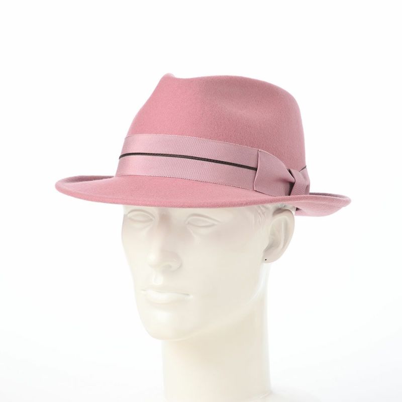 レッターのフェルトハット Wool Tumami（ウール ツマミ） ピンク