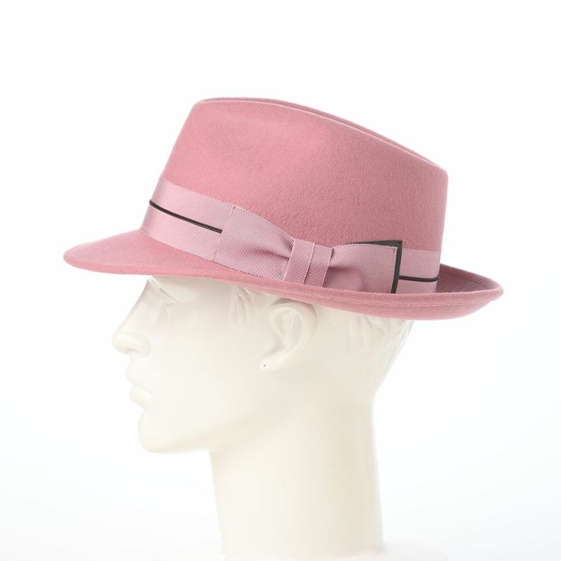 レッターのフェルトハット Wool Tumami（ウール ツマミ） ピンク