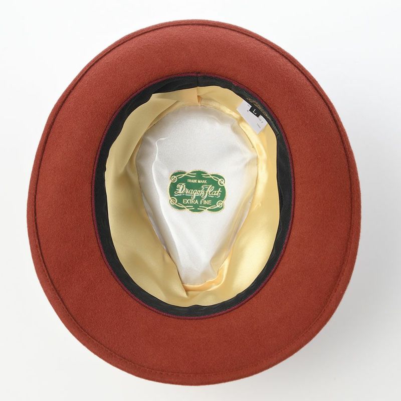 レッターのフェルトハット Wool Tumami（ウール ツマミ） レンガ