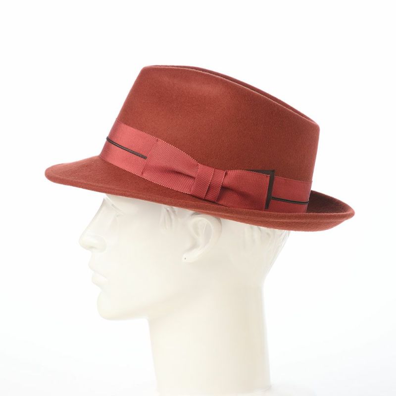 レッターのフェルトハット Wool Tumami（ウール ツマミ） レンガ