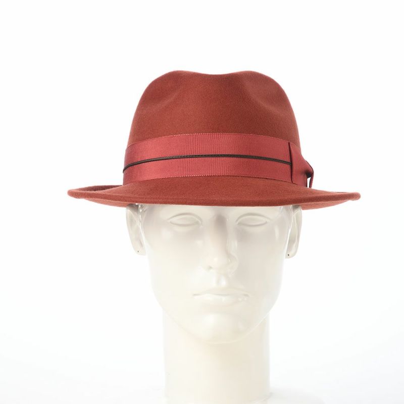 レッターのフェルトハット Wool Tumami（ウール ツマミ） レンガ