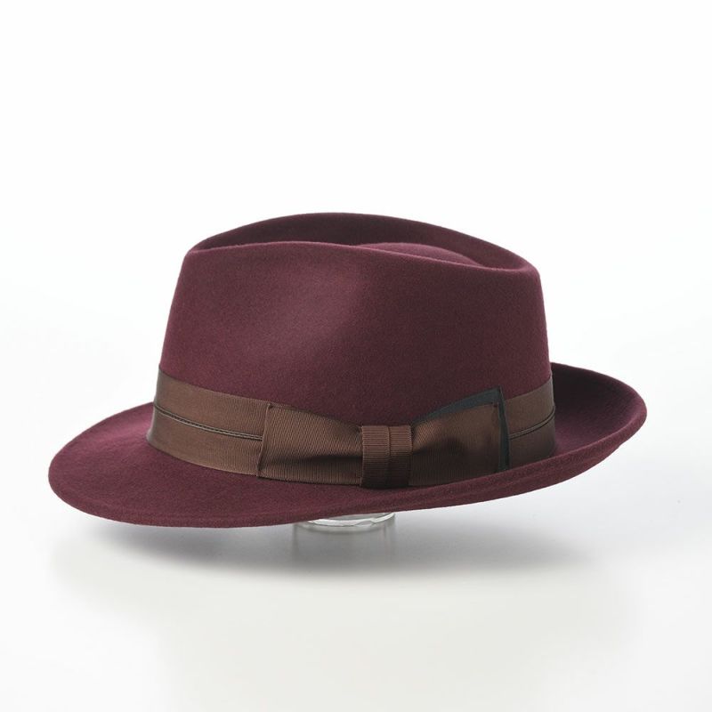 レッターのフェルトハット Wool Tumami（ウール ツマミ） ワイン