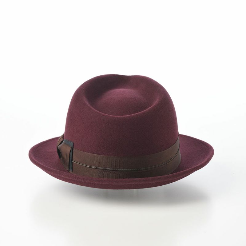 レッターのフェルトハット Wool Tumami（ウール ツマミ） ワイン