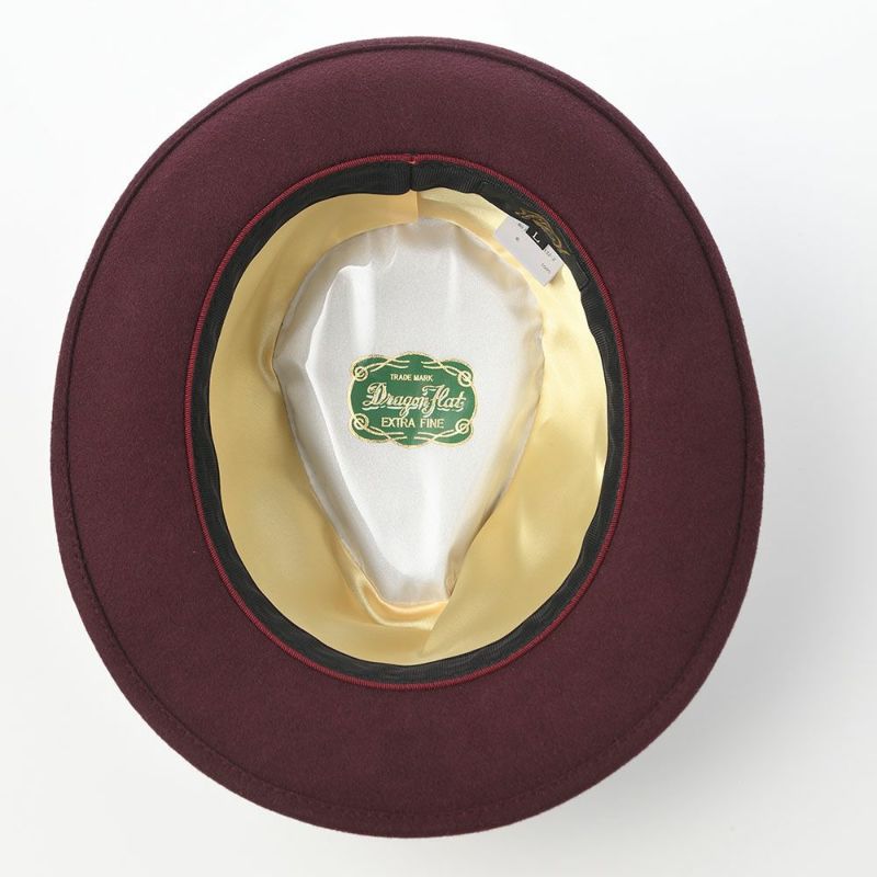 レッターのフェルトハット Wool Tumami（ウール ツマミ） ワイン