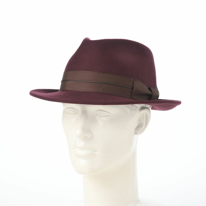 レッターのフェルトハット Wool Tumami（ウール ツマミ） ワイン