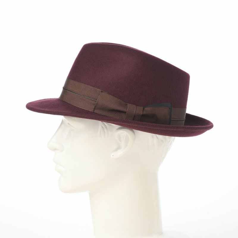 レッターのフェルトハット Wool Tumami（ウール ツマミ） ワイン