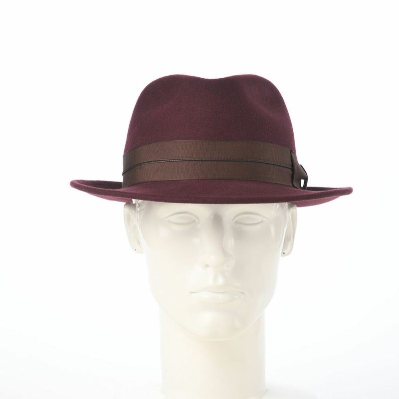 レッターのフェルトハット Wool Tumami（ウール ツマミ） ワイン