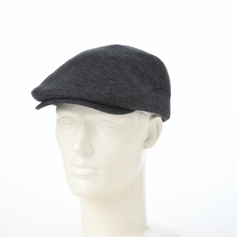 レッターのハンチング 三つ杢ハンチング ブラック