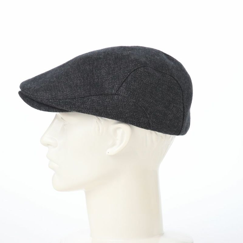 レッターのハンチング 三つ杢ハンチング ブラック