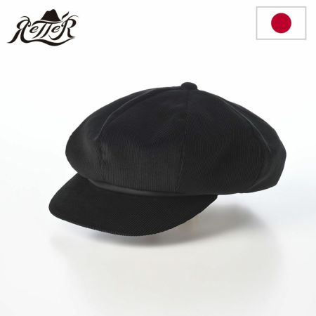 レッターのキャスケット Brisbane Cas（ブリスベン キャス） ブラック