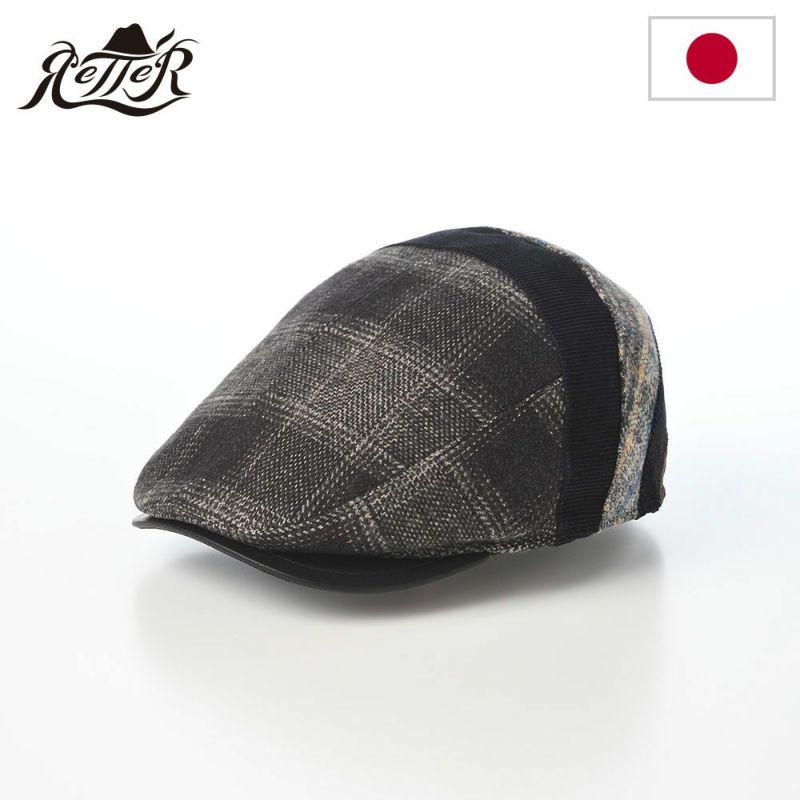 レッターのハンチング Tweed Mix Hunting（ツイードミックス ハンチング） ブラック