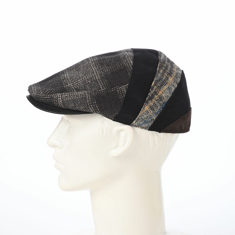 レッターのハンチング Tweed Mix Hunting（ツイードミックス ハンチング） ブラック