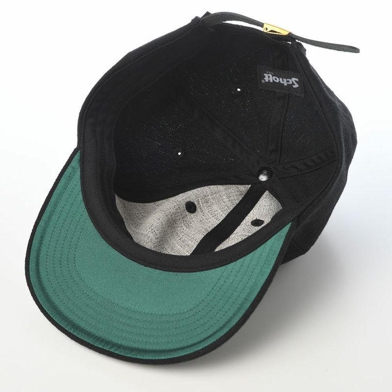 ショットのキャップ WOOL WAPPEN 6P CAP（ウールワッペン 6P キャップ） SC138 ブラック