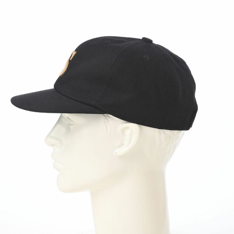 ショットのキャップ WOOL WAPPEN 6P CAP（ウールワッペン 6P キャップ） SC138 ブラック