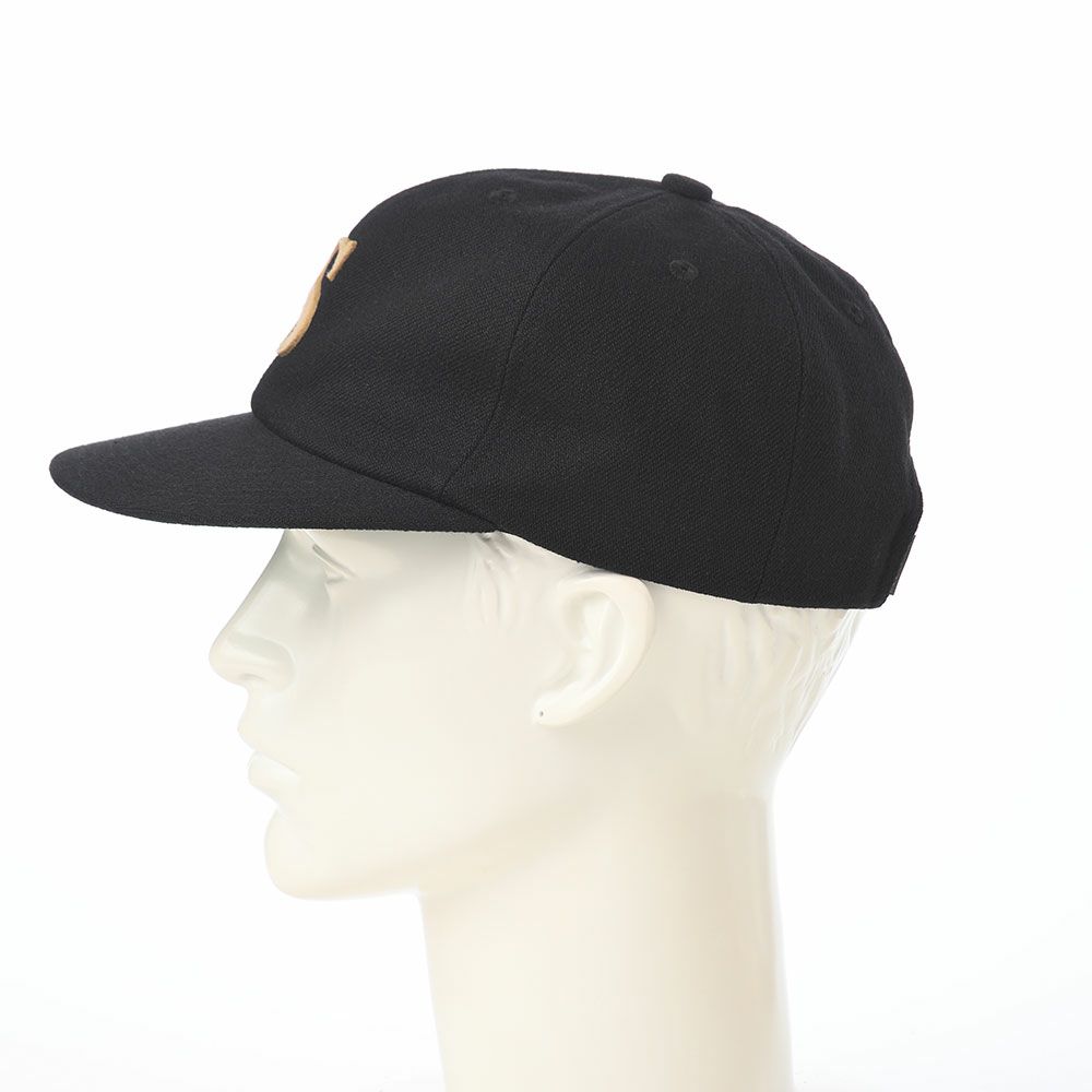ショットのキャップ WOOL WAPPEN 6P CAP（ウールワッペン 6P キャップ） SC138 ブラック