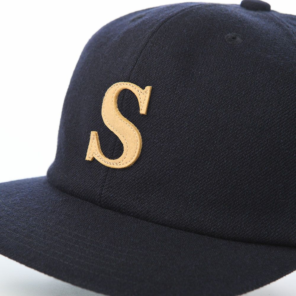 ショットのキャップ WOOL WAPPEN 6P CAP（ウールワッペン 6P キャップ） SC138 ネイビー