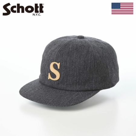 ショットのキャップ WOOL WAPPEN 6P CAP（ウールワッペン 6P キャップ） SC138 グレー