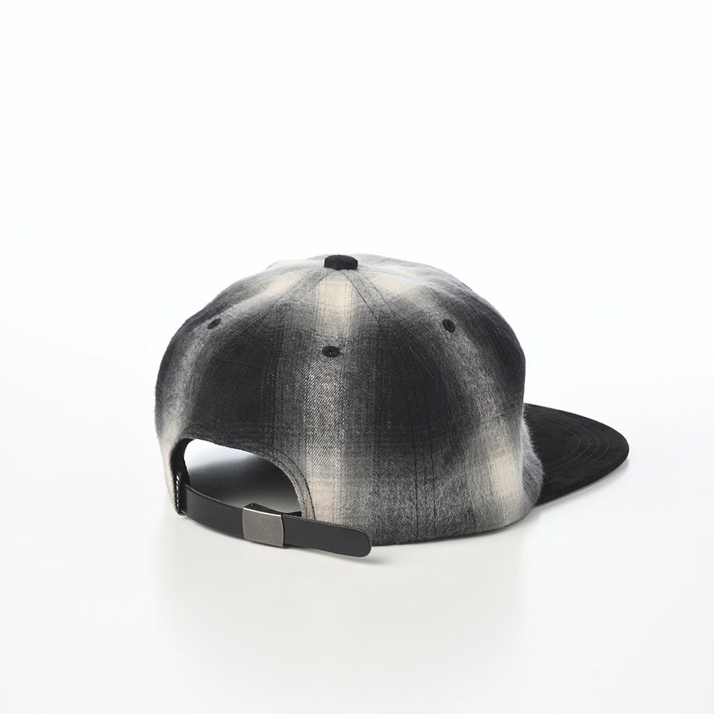 ショットのキャップ CHECK×NUBUCK 6P CAP（チェック×ヌバック 6P キャップ） SC139 ブラック
