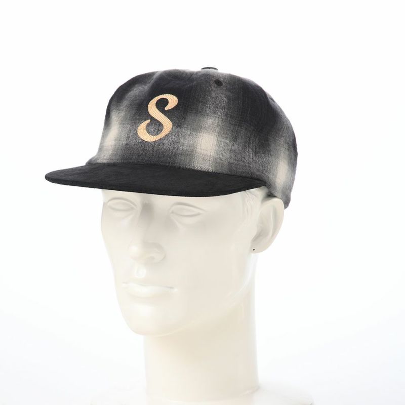 ショットのキャップ CHECK×NUBUCK 6P CAP（チェック×ヌバック 6P キャップ） SC139 ブラック