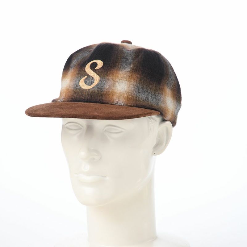 ショットのキャップ CHECK×NUBUCK 6P CAP（チェック×ヌバック 6P キャップ） SC139 ブラウン