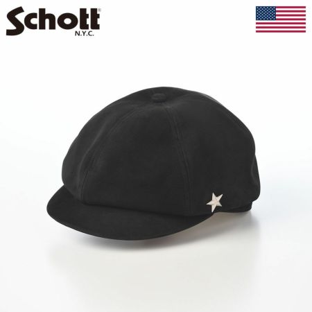 ショットのキャスケット NUBUCK CASQUETTE（ヌバック キャスケット） SC143 ブラック