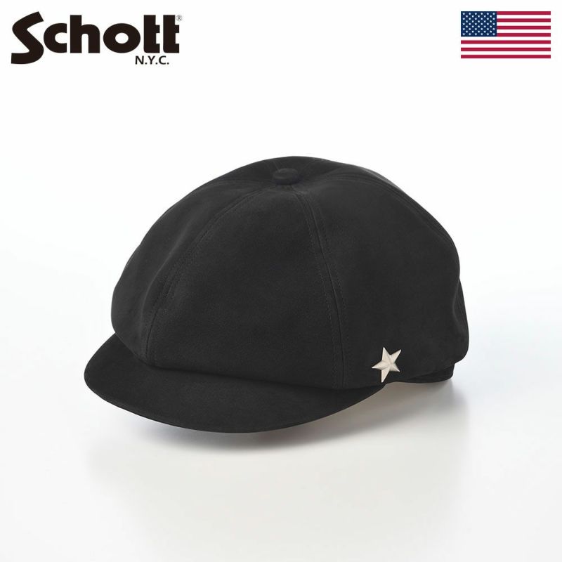 ショットのキャスケット NUBUCK CASQUETTE（ヌバック キャスケット） SC143 ブラック