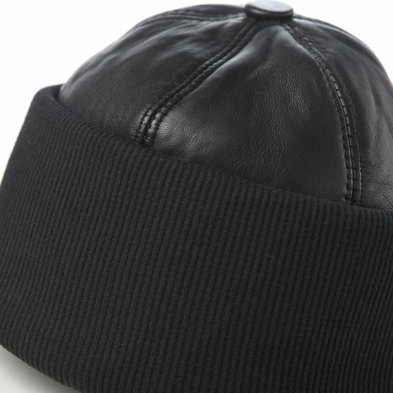 クラウンキャップのロールキャップ Shearling Beanie（シアリング ビーニー） ブラック