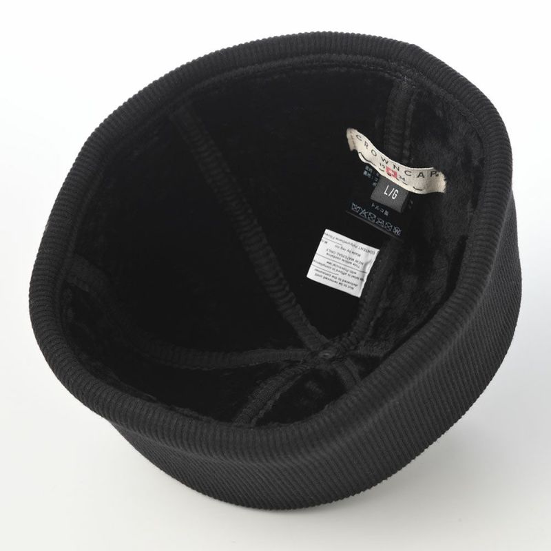 クラウンキャップのロールキャップ Shearling Beanie（シアリング ビーニー） ブラック