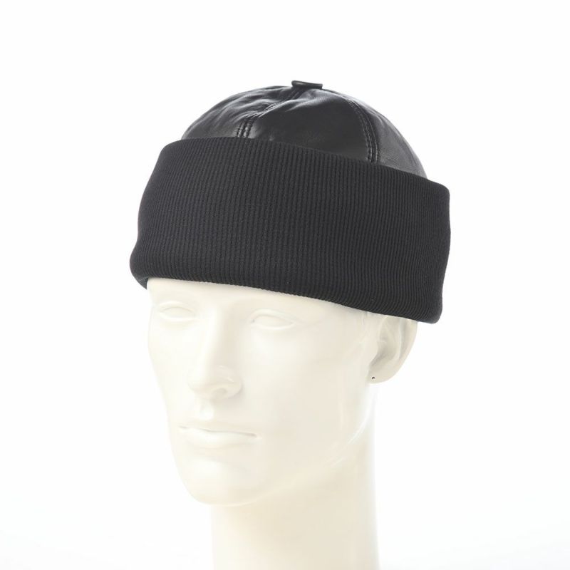 クラウンキャップのロールキャップ Shearling Beanie（シアリング ビーニー） ブラック