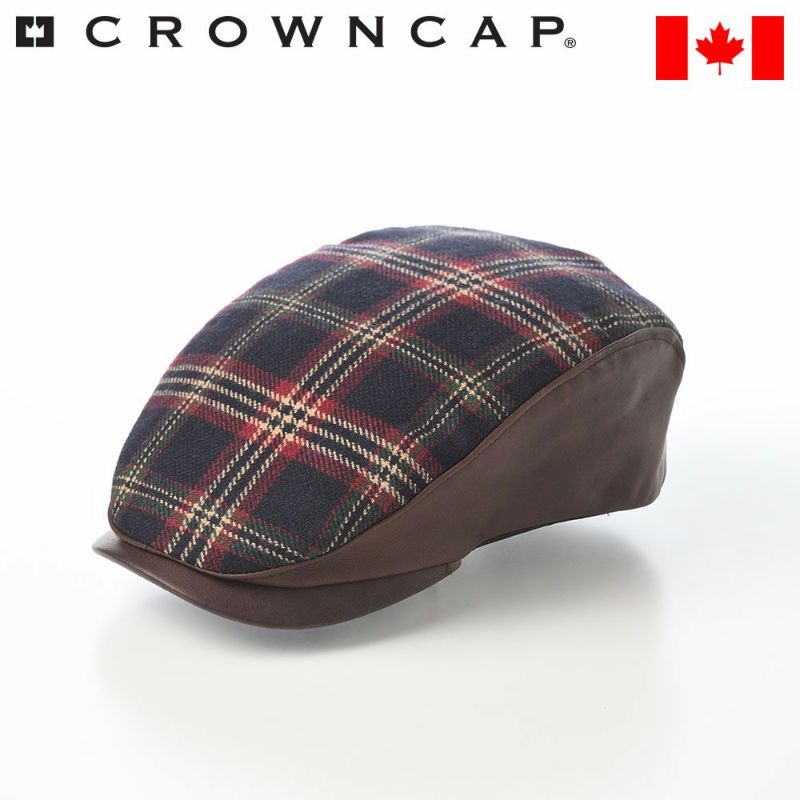 クラウンキャップのレイルロードキャップ Check Ivy Cap（チェック アイビーキャップ） ブラウン