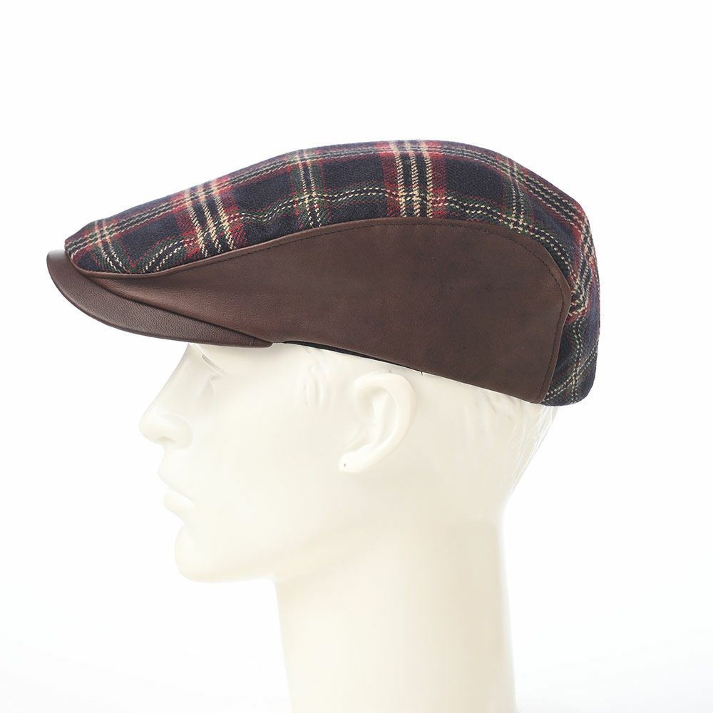 クラウンキャップのレイルロードキャップ Check Ivy Cap（チェック アイビーキャップ） ブラウン