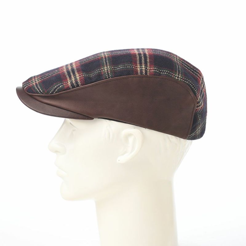 クラウンキャップのレイルロードキャップ Check Ivy Cap（チェック アイビーキャップ） ブラウン