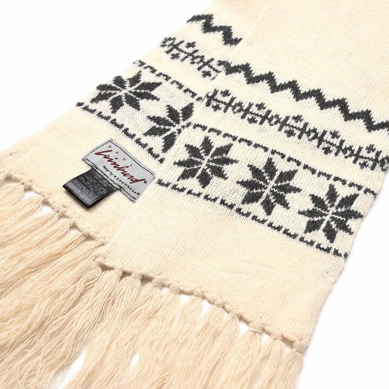 クラウンキャップのマフラー Snowflake Scarf（スノーフレーク スカーフ） アイボリー