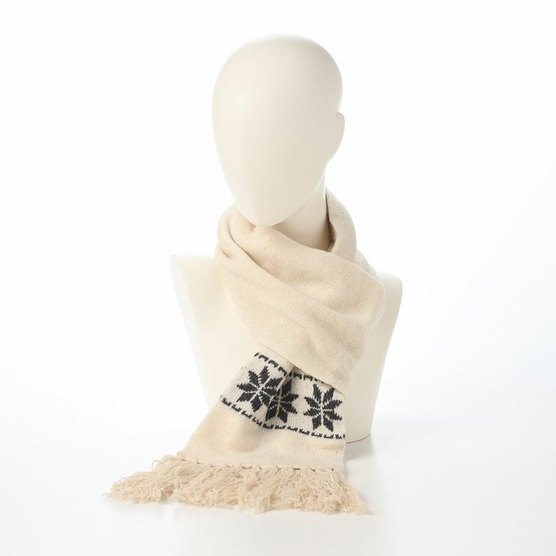 クラウンキャップのマフラー Snowflake Scarf（スノーフレーク スカーフ） アイボリー