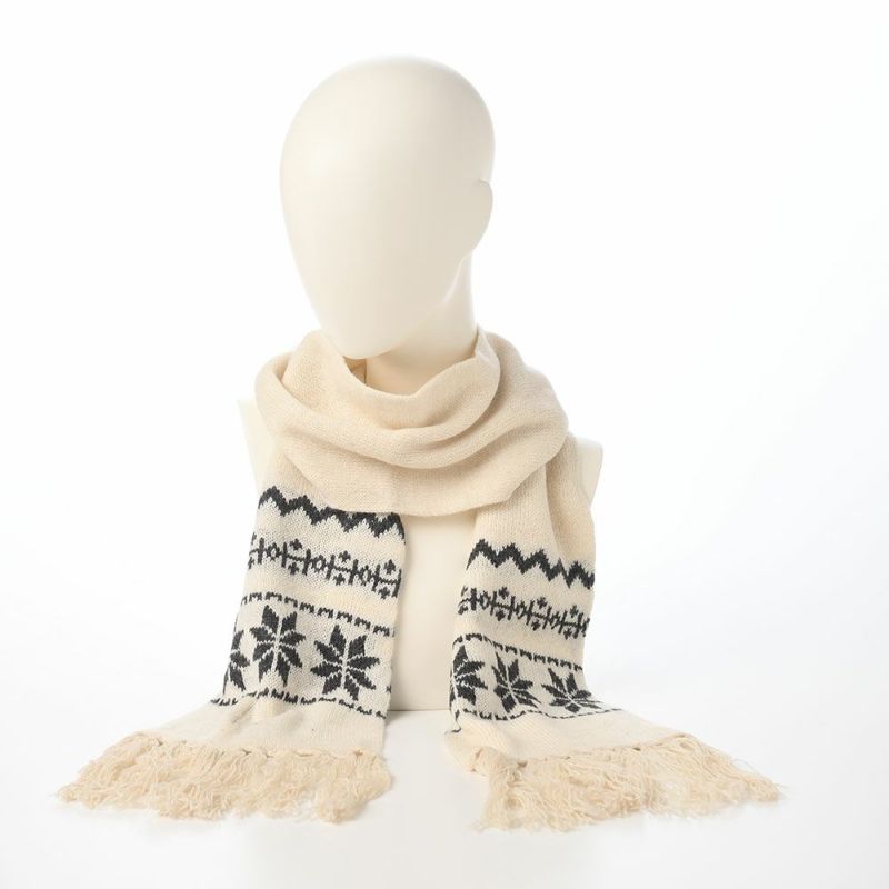 クラウンキャップのマフラー Snowflake Scarf（スノーフレーク スカーフ） アイボリー