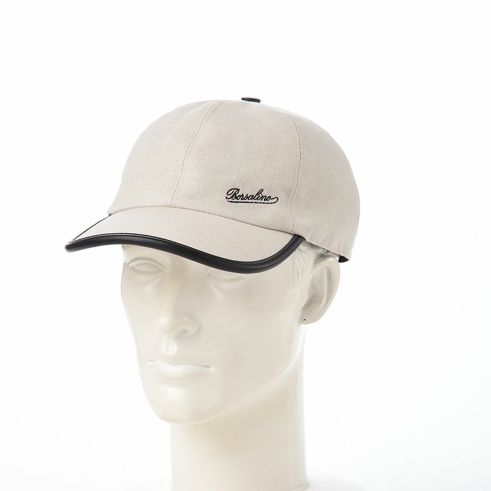 ボルサリーノのキャップ Baseball Cap Golfer Canvas（ベースボールキャップ ゴルファー キャンバス） B95009 ブラック