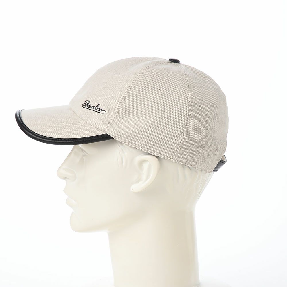 ボルサリーノのキャップ Baseball Cap Golfer Canvas（ベースボールキャップ ゴルファー キャンバス） B95009 ブラック