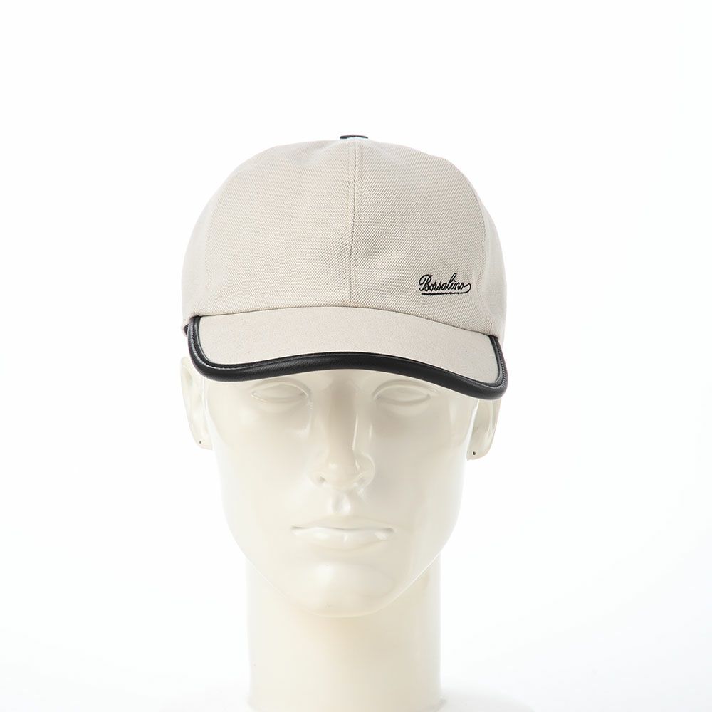 ボルサリーノのキャップ Baseball Cap Golfer Canvas（ベースボールキャップ ゴルファー キャンバス） B95009 ブラック
