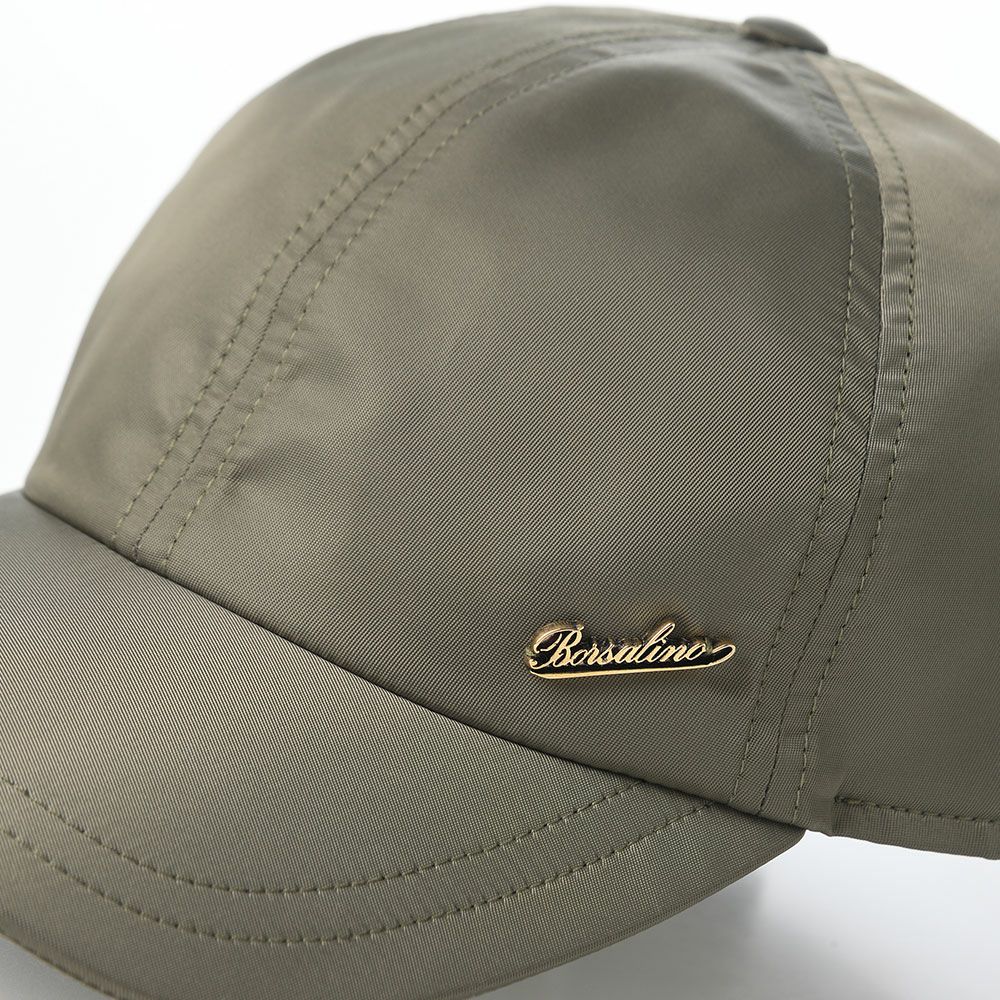 ボルサリーノのキャップ Baseball Cap Hiker Rain FW（ベースボールキャップ ハイカーレイン FW） B95174 カーキ