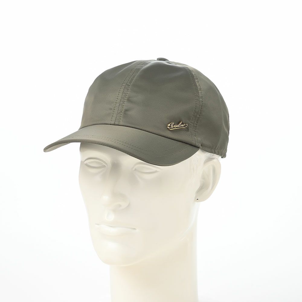 ボルサリーノのキャップ Baseball Cap Hiker Rain FW（ベースボールキャップ ハイカーレイン FW） B95174 カーキ
