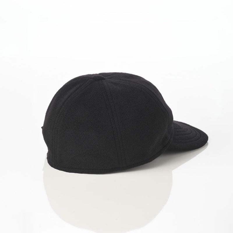 ボルサリーノのキャップ Baseball Cap Rock Cashmere（ベースボールキャップ ロック カシミア） B95006 ブラック