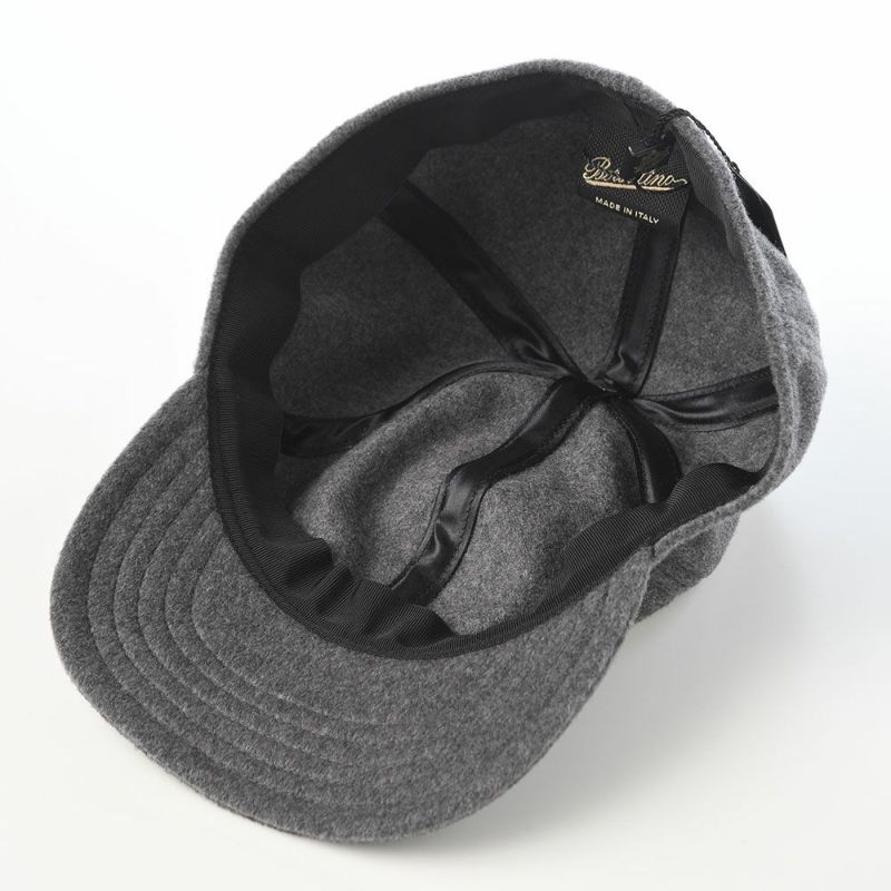 ボルサリーノのキャップ Baseball Cap Rock Cashmere（ベースボールキャップ ロック カシミア） B95006 グレー