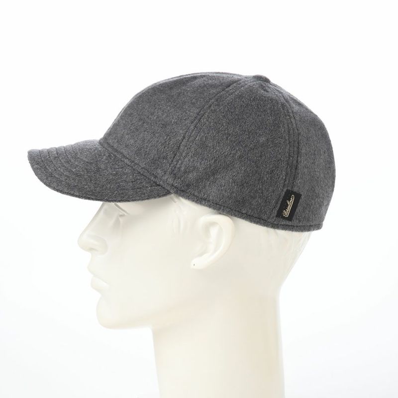 ボルサリーノのキャップ Baseball Cap Rock Cashmere（ベースボールキャップ ロック カシミア） B95006 グレー