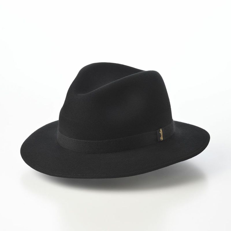 ボルサリーノのフェルトハット Country Cashmere Hatband（カントリー カシミヤハットバンド） 540007 ブラック