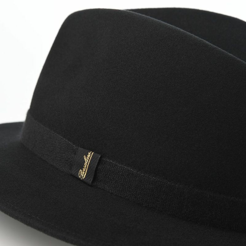 ボルサリーノのフェルトハット Country Cashmere Hatband（カントリー カシミヤハットバンド） 540007 ブラック